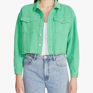 Steve Madden Vibrant Green Jean Jacket
